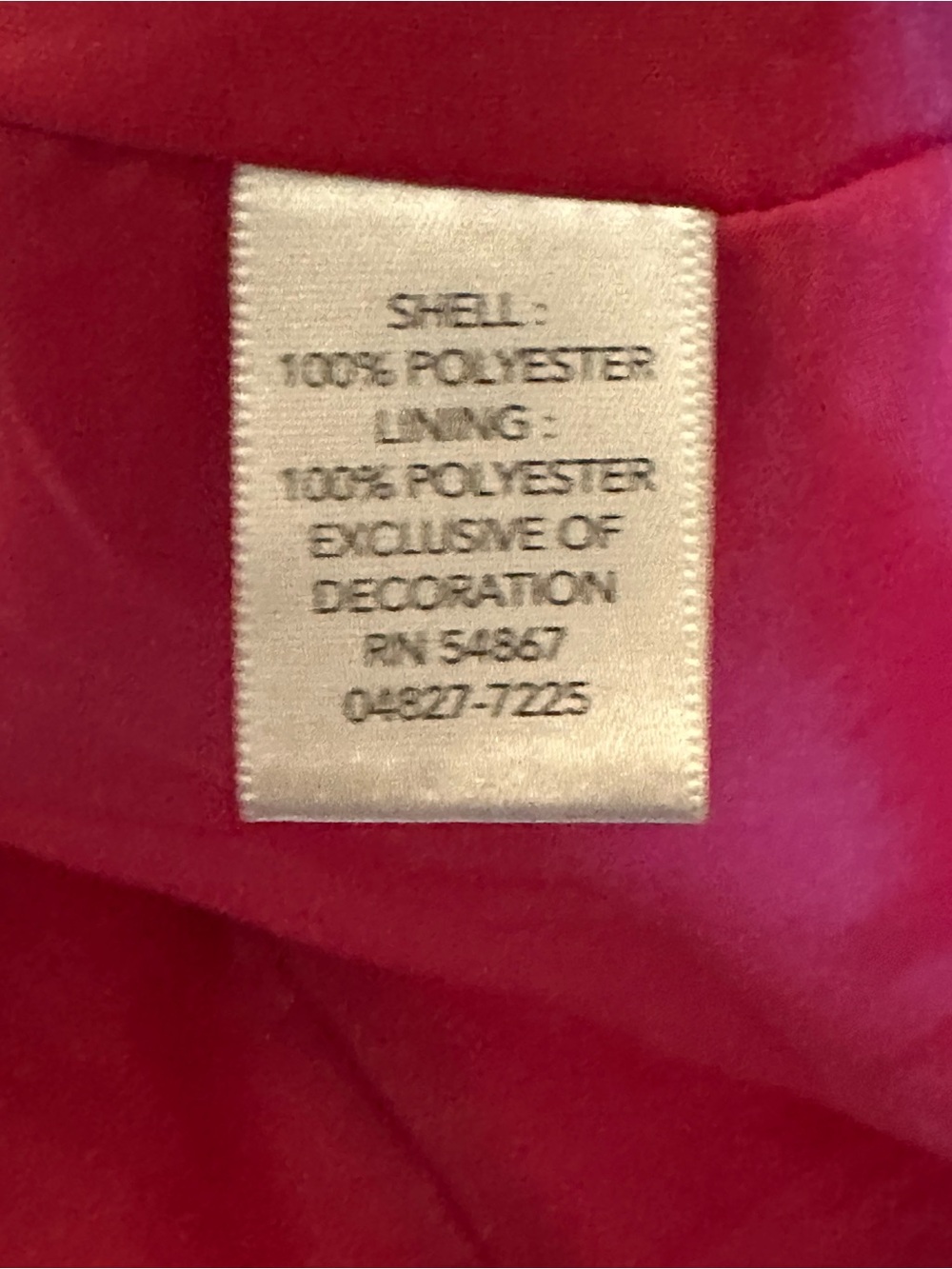 Raspberry colored vest - Picture 4 of 4